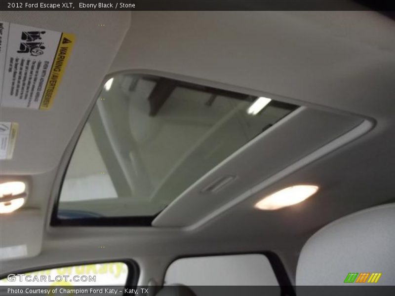 Ebony Black / Stone 2012 Ford Escape XLT