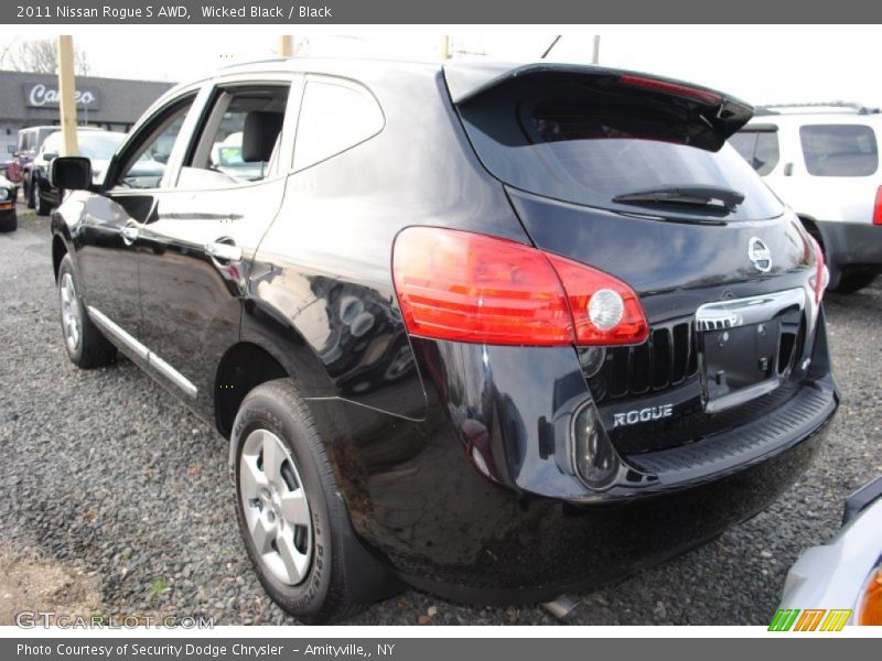 Wicked Black / Black 2011 Nissan Rogue S AWD