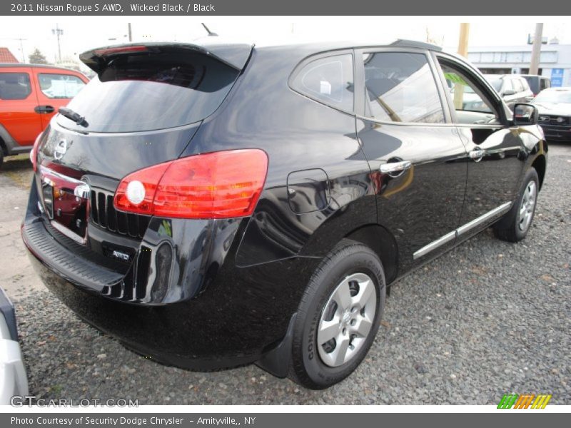 Wicked Black / Black 2011 Nissan Rogue S AWD