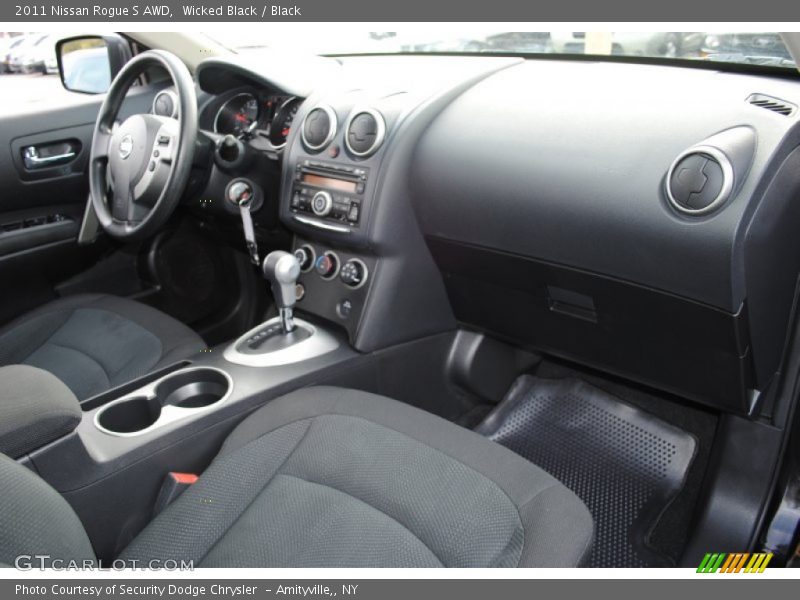Wicked Black / Black 2011 Nissan Rogue S AWD