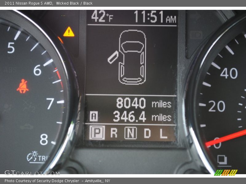 Wicked Black / Black 2011 Nissan Rogue S AWD