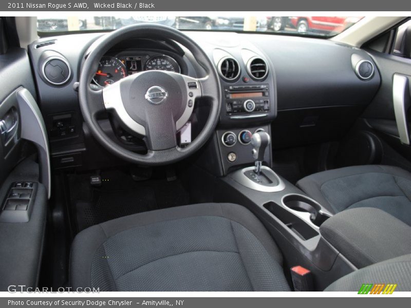 Wicked Black / Black 2011 Nissan Rogue S AWD