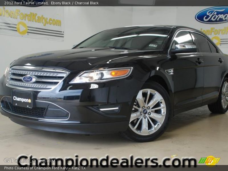 Ebony Black / Charcoal Black 2012 Ford Taurus Limited
