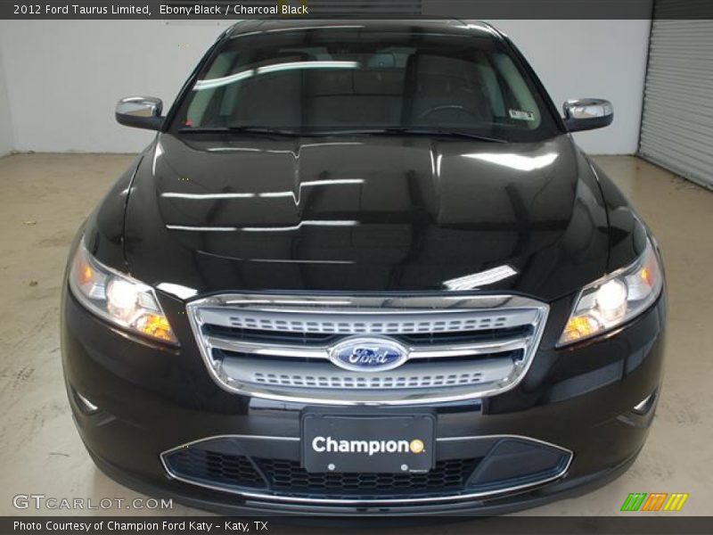Ebony Black / Charcoal Black 2012 Ford Taurus Limited