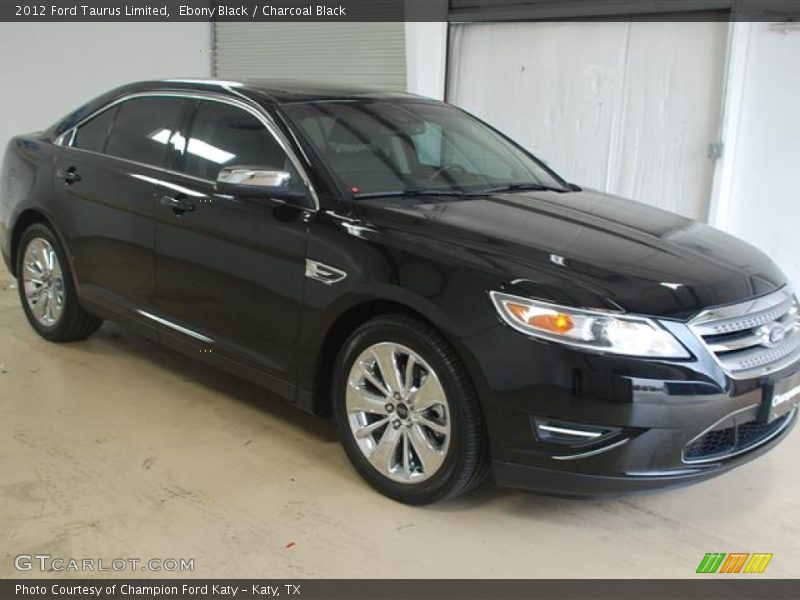 Ebony Black / Charcoal Black 2012 Ford Taurus Limited