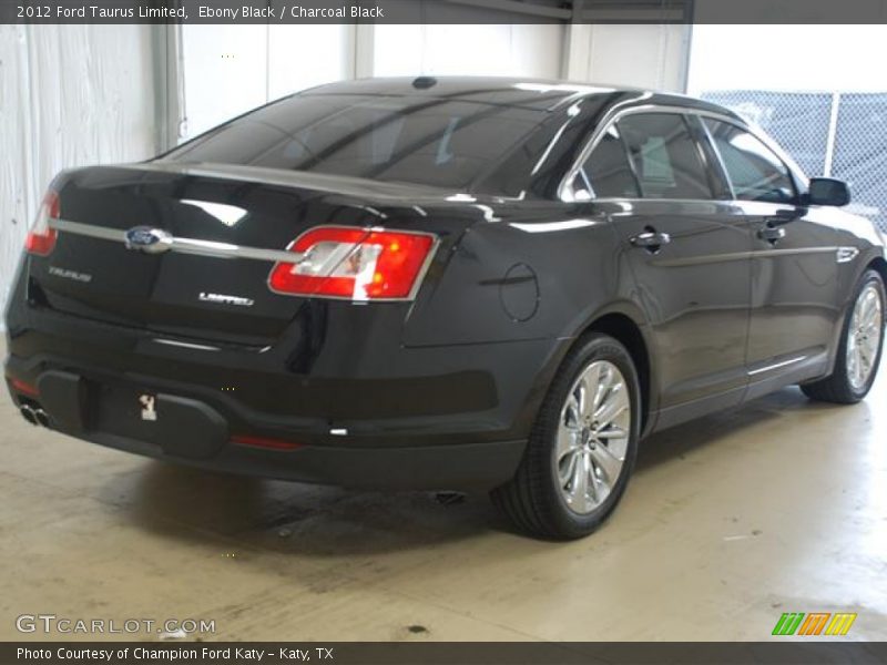 Ebony Black / Charcoal Black 2012 Ford Taurus Limited