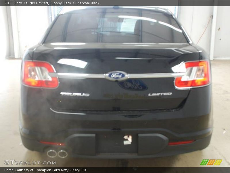 Ebony Black / Charcoal Black 2012 Ford Taurus Limited