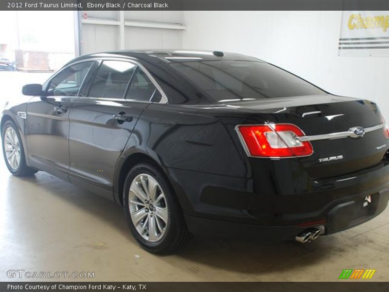 Ebony Black / Charcoal Black 2012 Ford Taurus Limited