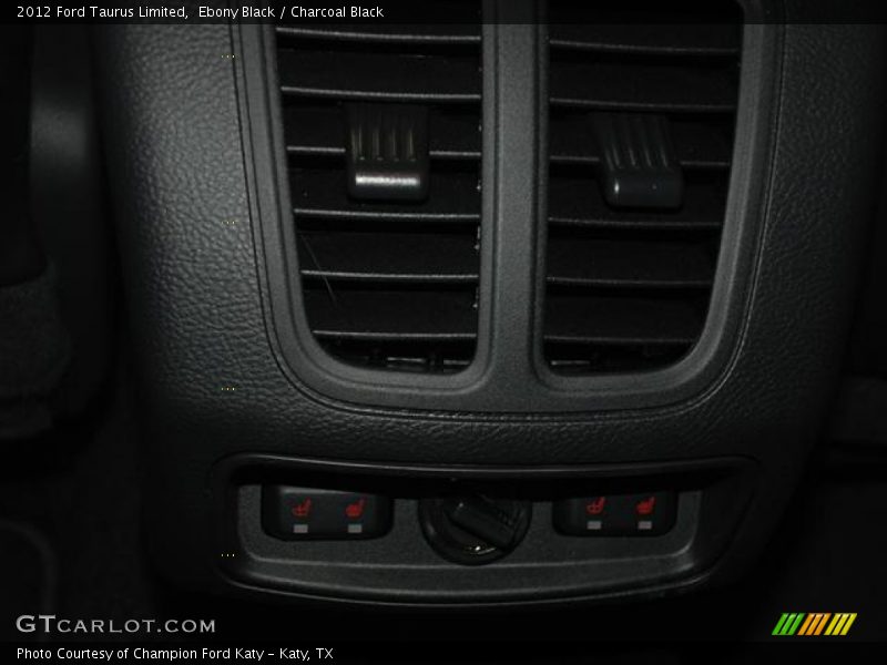 Ebony Black / Charcoal Black 2012 Ford Taurus Limited