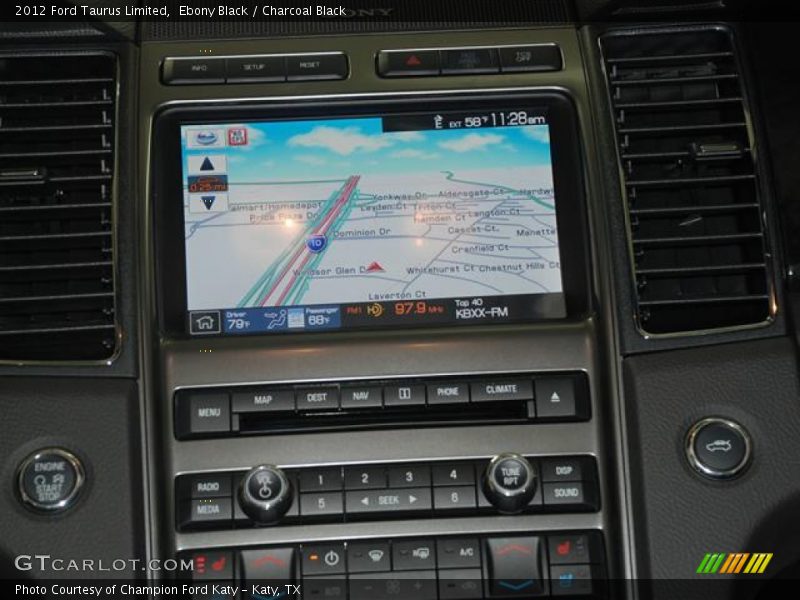 Ebony Black / Charcoal Black 2012 Ford Taurus Limited
