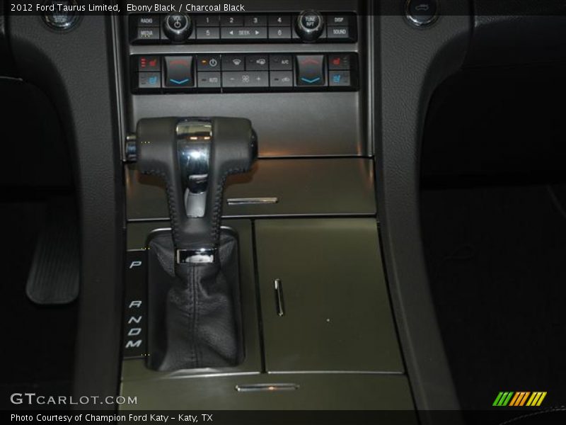 Ebony Black / Charcoal Black 2012 Ford Taurus Limited