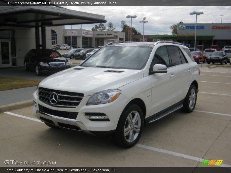 Arctic White / Almond Beige 2012 Mercedes-Benz ML 350 4Matic