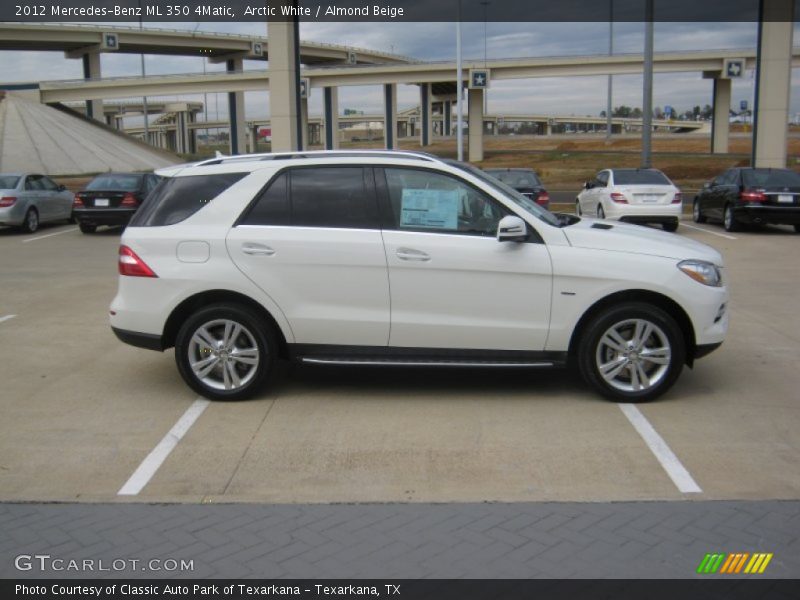 Arctic White / Almond Beige 2012 Mercedes-Benz ML 350 4Matic