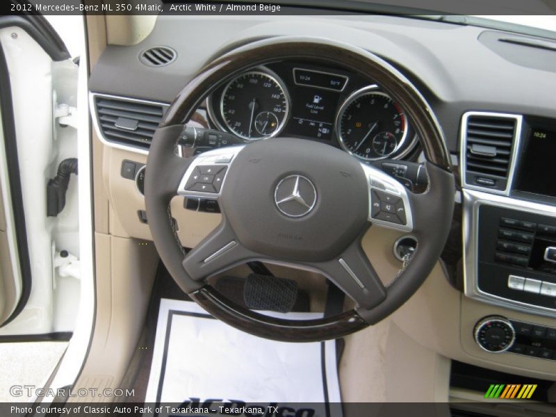 Arctic White / Almond Beige 2012 Mercedes-Benz ML 350 4Matic