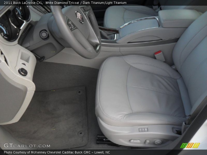 White Diamond Tricoat / Dark Titanium/Light Titanium 2011 Buick LaCrosse CXL