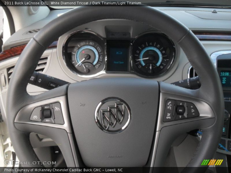 White Diamond Tricoat / Dark Titanium/Light Titanium 2011 Buick LaCrosse CXL