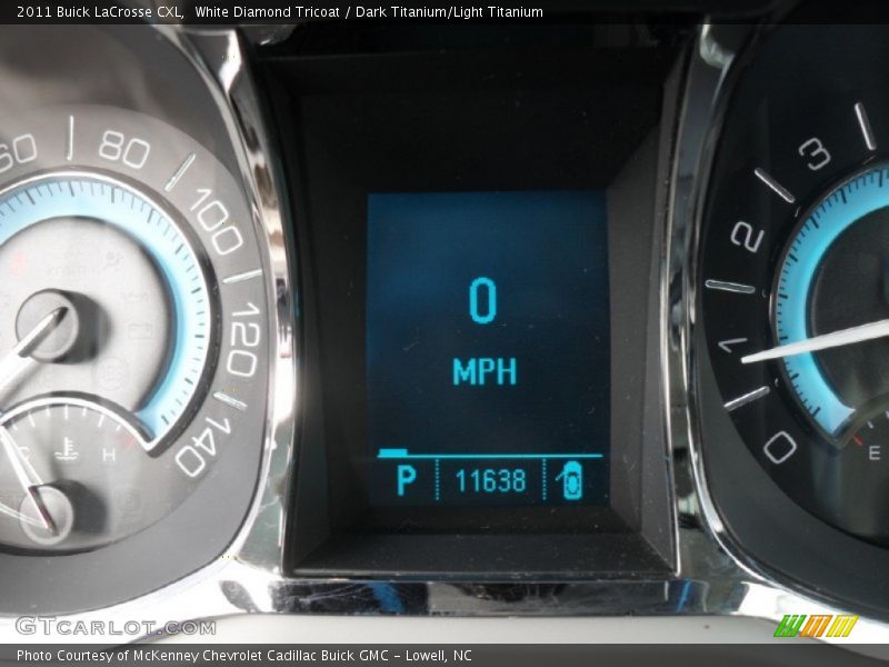 White Diamond Tricoat / Dark Titanium/Light Titanium 2011 Buick LaCrosse CXL