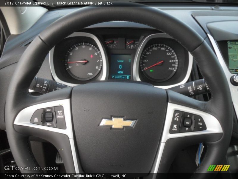 Black Granite Metallic / Jet Black 2012 Chevrolet Equinox LTZ