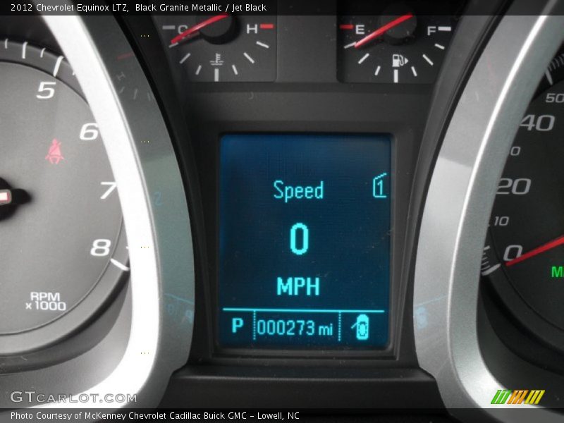 Black Granite Metallic / Jet Black 2012 Chevrolet Equinox LTZ