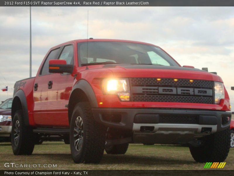 Race Red / Raptor Black Leather/Cloth 2012 Ford F150 SVT Raptor SuperCrew 4x4