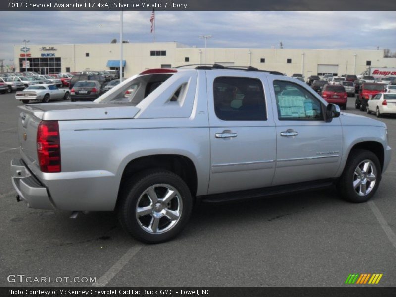 Silver Ice Metallic / Ebony 2012 Chevrolet Avalanche LTZ 4x4