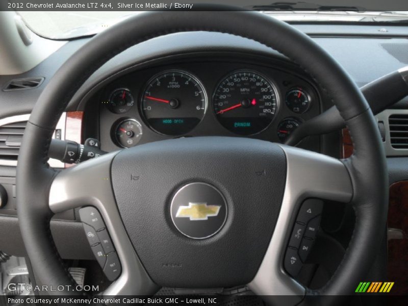 Silver Ice Metallic / Ebony 2012 Chevrolet Avalanche LTZ 4x4