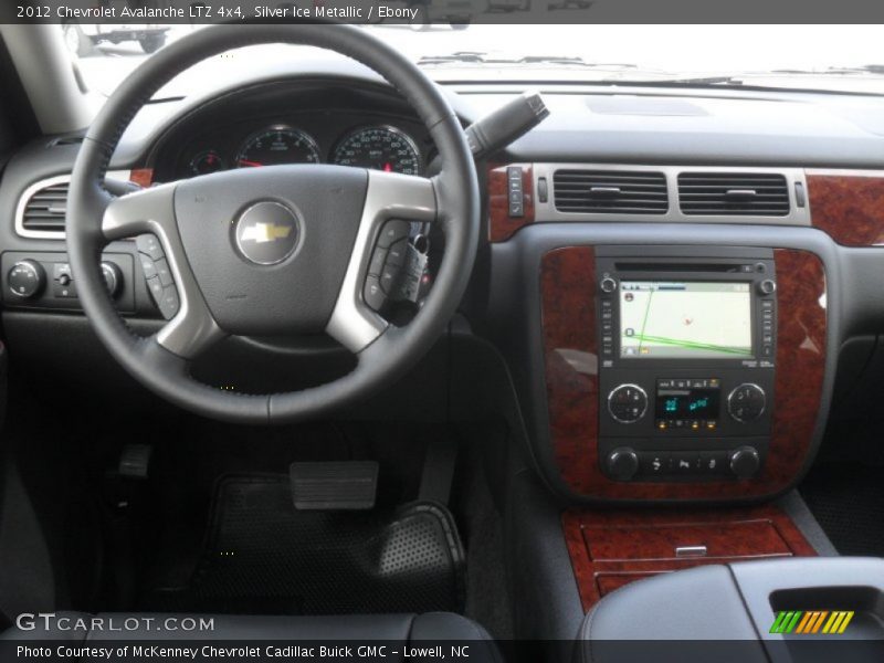 Silver Ice Metallic / Ebony 2012 Chevrolet Avalanche LTZ 4x4