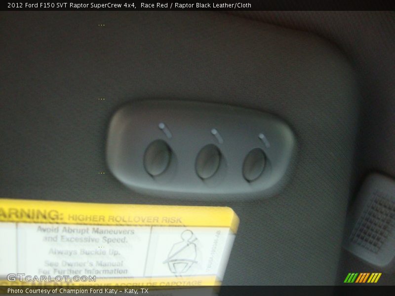 Race Red / Raptor Black Leather/Cloth 2012 Ford F150 SVT Raptor SuperCrew 4x4