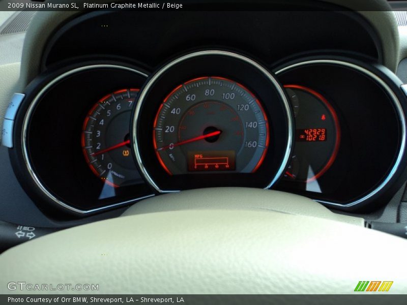Platinum Graphite Metallic / Beige 2009 Nissan Murano SL