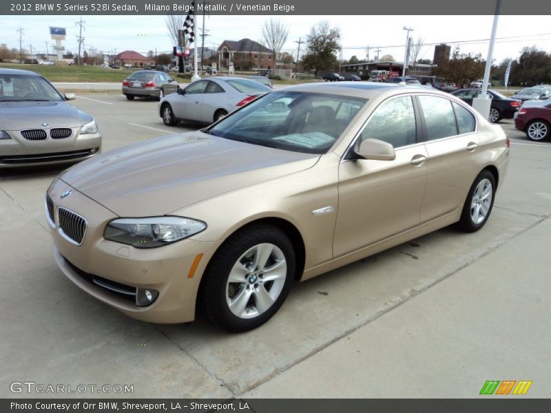 Milano Beige Metallic / Venetian Beige 2012 BMW 5 Series 528i Sedan