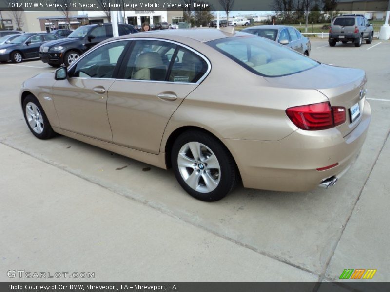 Milano Beige Metallic / Venetian Beige 2012 BMW 5 Series 528i Sedan