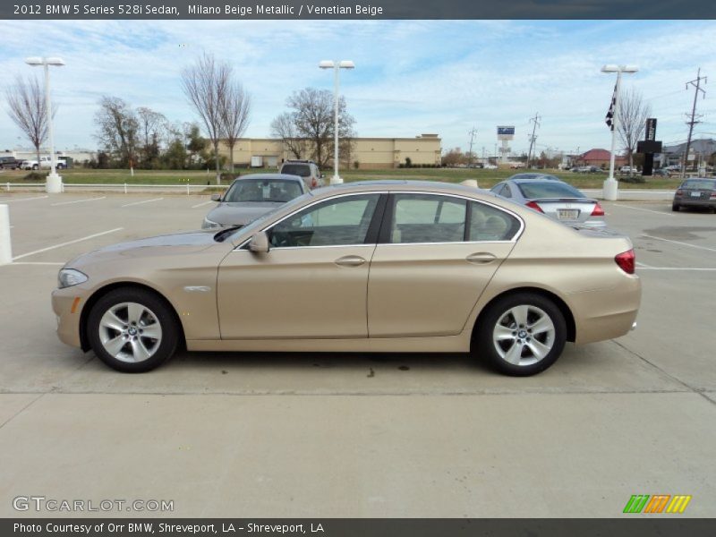 Milano Beige Metallic / Venetian Beige 2012 BMW 5 Series 528i Sedan