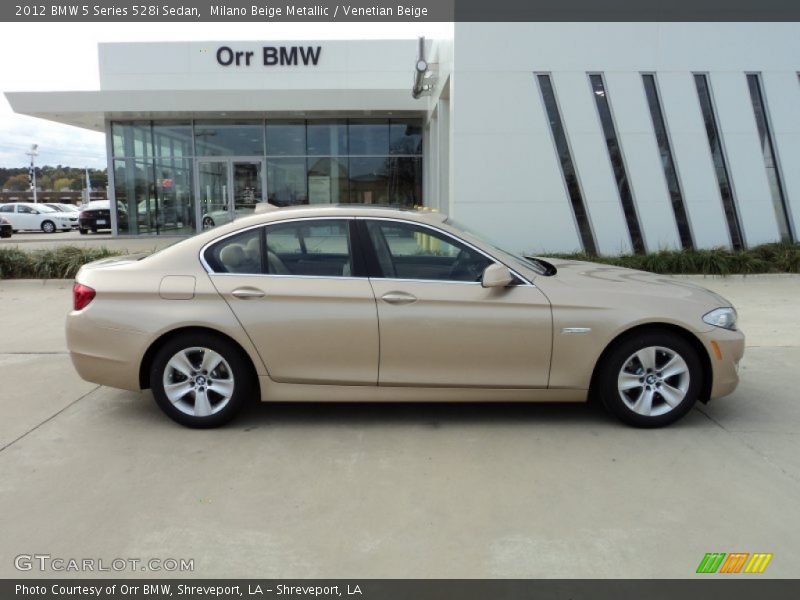 Milano Beige Metallic / Venetian Beige 2012 BMW 5 Series 528i Sedan