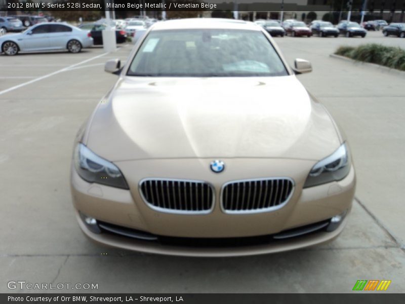 Milano Beige Metallic / Venetian Beige 2012 BMW 5 Series 528i Sedan