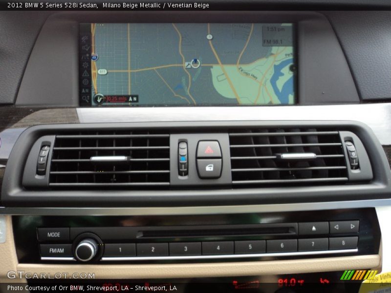 Milano Beige Metallic / Venetian Beige 2012 BMW 5 Series 528i Sedan