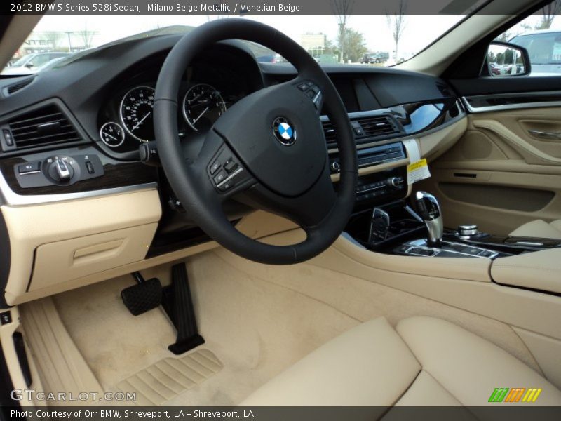Milano Beige Metallic / Venetian Beige 2012 BMW 5 Series 528i Sedan
