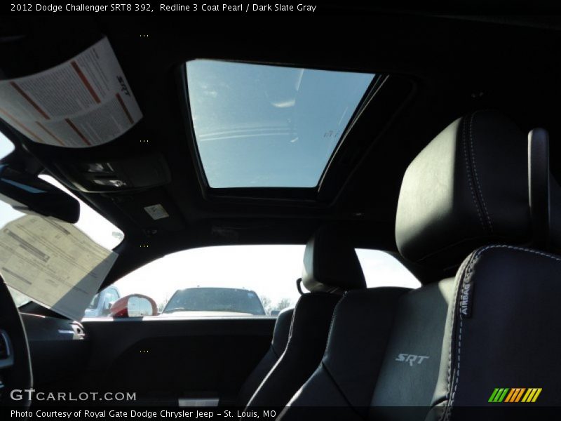 Sunroof of 2012 Challenger SRT8 392