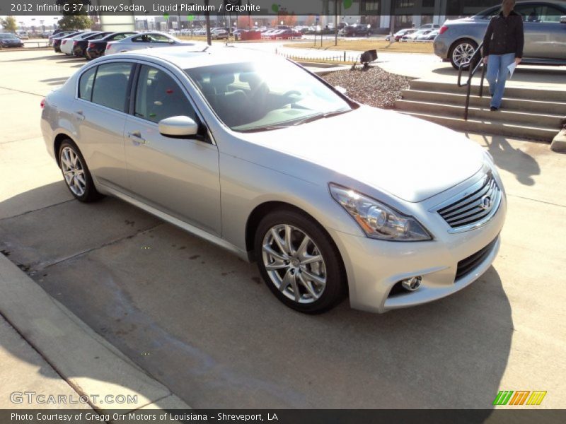 Liquid Platinum / Graphite 2012 Infiniti G 37 Journey Sedan