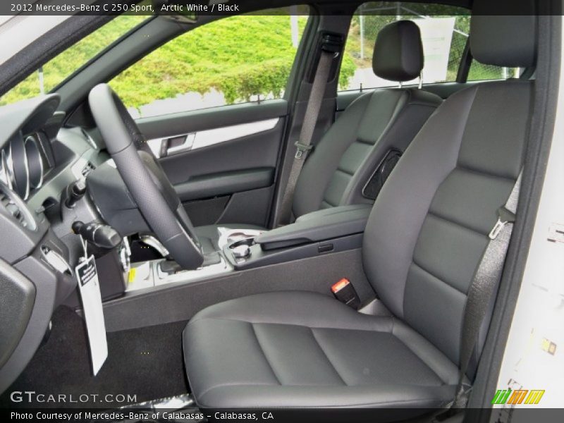 Arctic White / Black 2012 Mercedes-Benz C 250 Sport