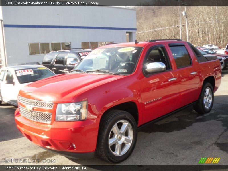 Victory Red / Ebony 2008 Chevrolet Avalanche LTZ 4x4