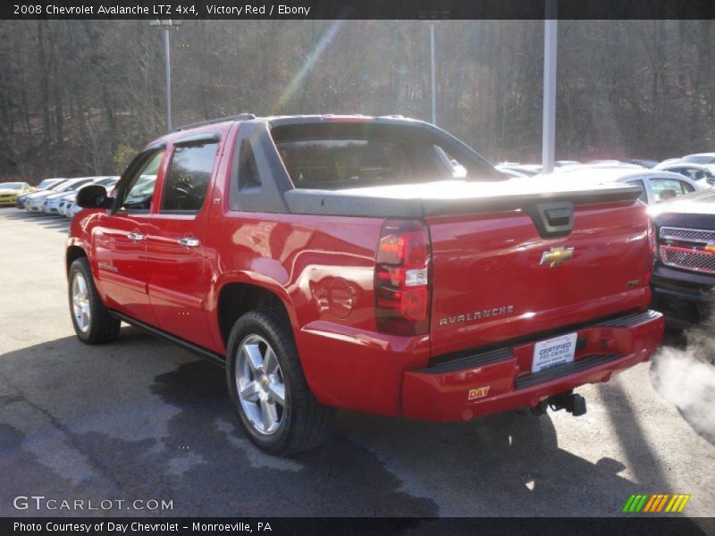 Victory Red / Ebony 2008 Chevrolet Avalanche LTZ 4x4