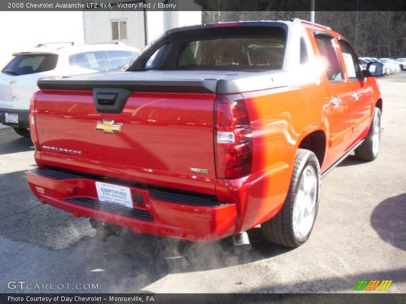 Victory Red / Ebony 2008 Chevrolet Avalanche LTZ 4x4