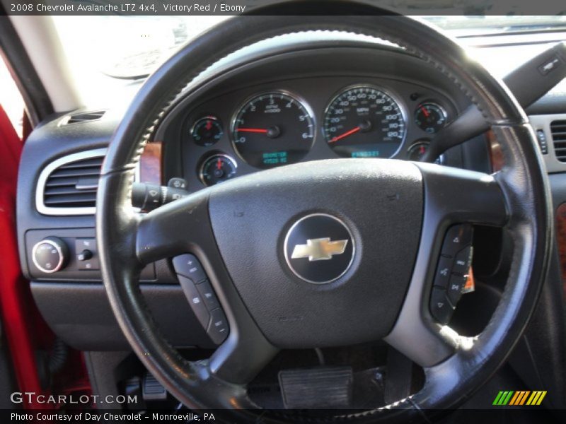 Victory Red / Ebony 2008 Chevrolet Avalanche LTZ 4x4