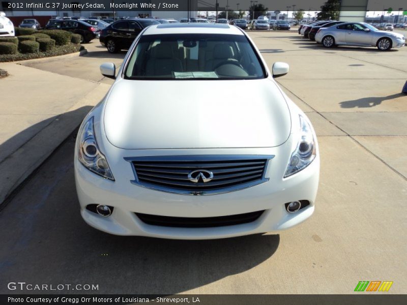 Moonlight White / Stone 2012 Infiniti G 37 Journey Sedan