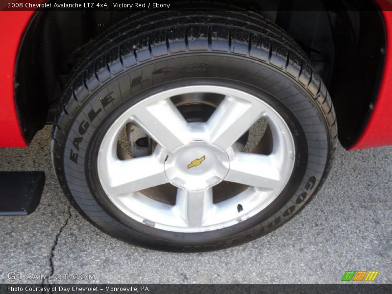 Victory Red / Ebony 2008 Chevrolet Avalanche LTZ 4x4