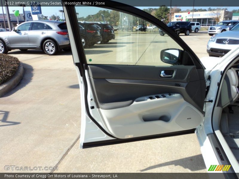 Moonlight White / Stone 2012 Infiniti G 37 Journey Sedan