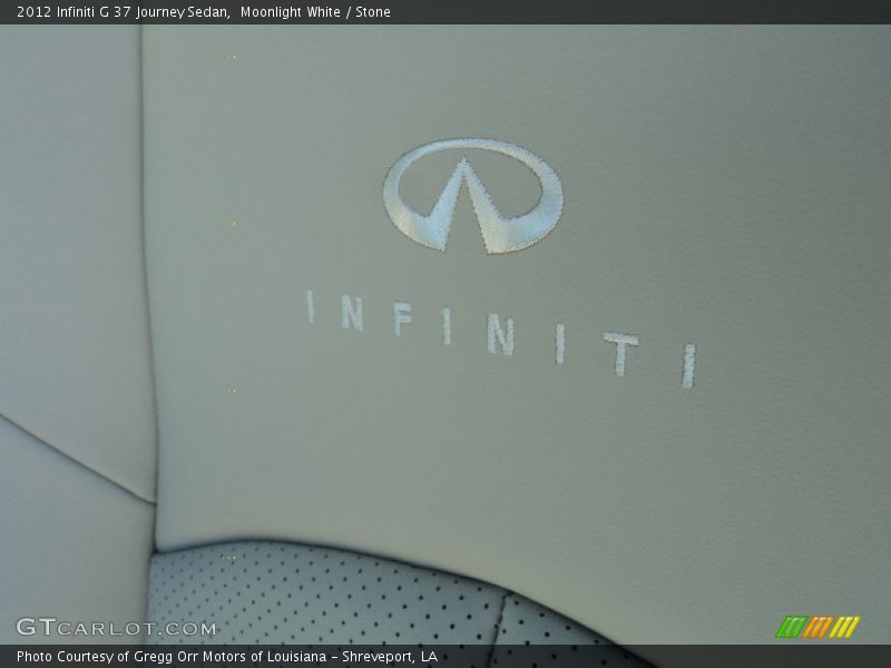 Moonlight White / Stone 2012 Infiniti G 37 Journey Sedan