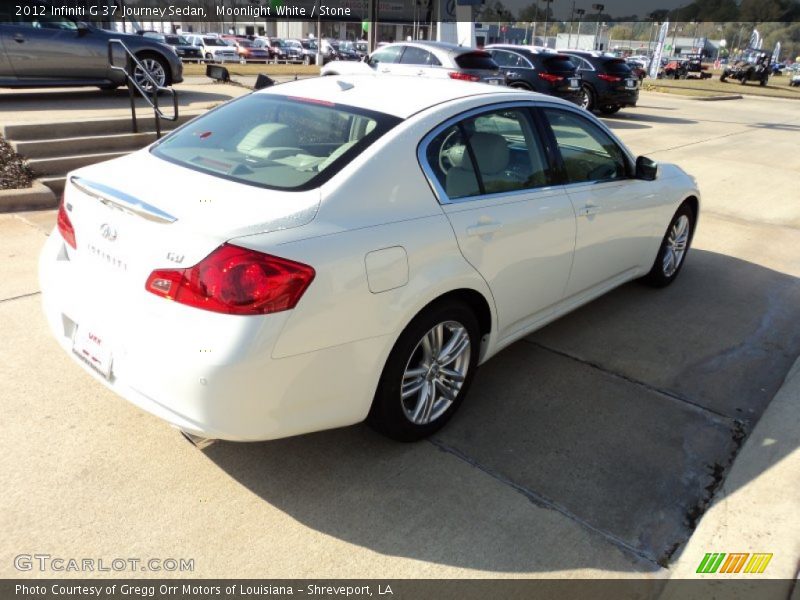 Moonlight White / Stone 2012 Infiniti G 37 Journey Sedan