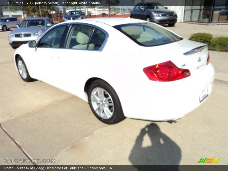 Moonlight White / Stone 2012 Infiniti G 37 Journey Sedan