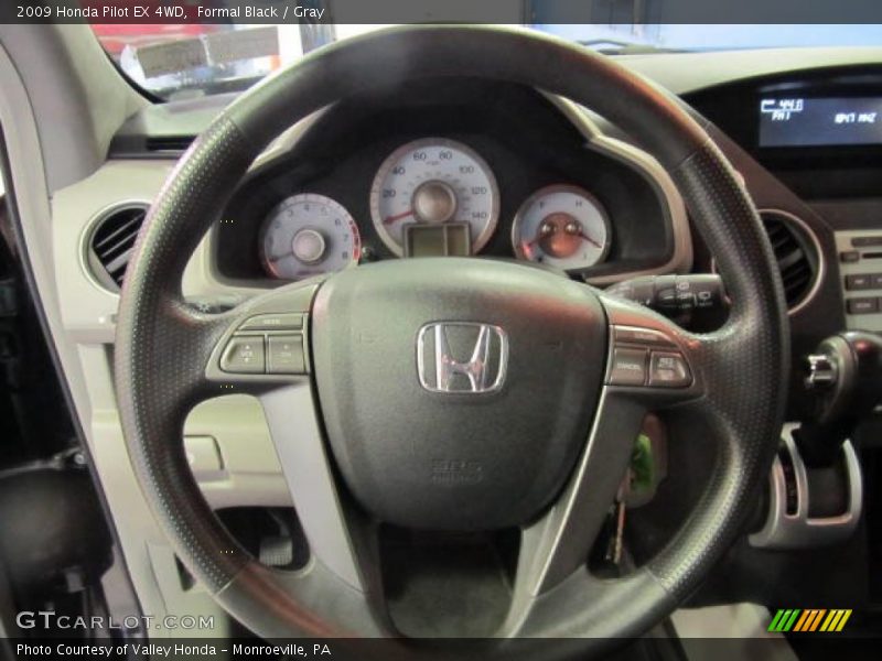 Formal Black / Gray 2009 Honda Pilot EX 4WD